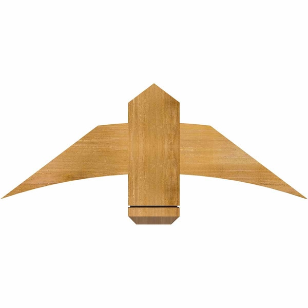 Ekena Millwork Bellingham Rough Sawn Timber Gable Bracket, Western Red Cedar, 36"W x 13"H x 2"D x 6"F, 9/12 Pitch GBW036X13X0206BEL00RWR - main